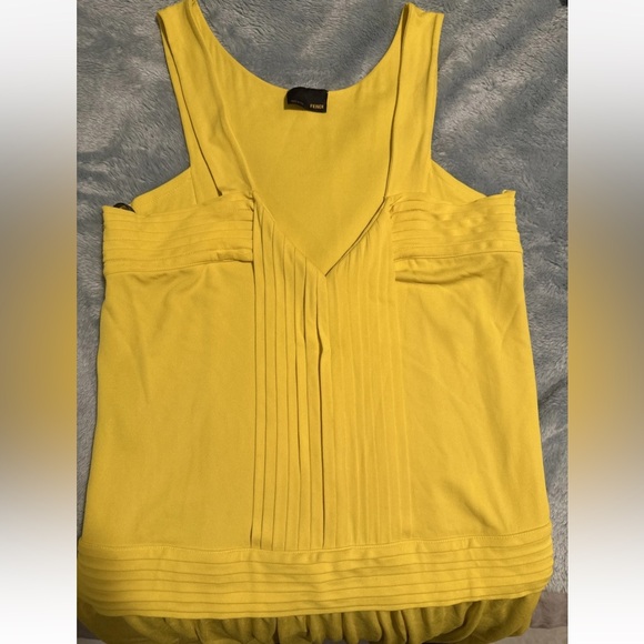 Fendi Yellow Dress Size 40 Authentic 
Made On Italy 
KneeLength 
Designer - Picture 1 of 8